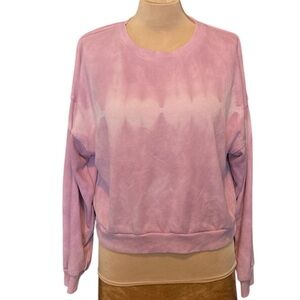 American Eagle Outfitters Pink Tie Dye Long Sleeved Sweatshirt